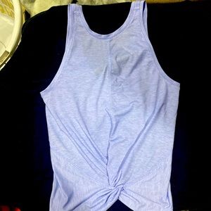 Baby Blue Athleta breezy twist tank top. Xs